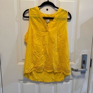 a new day Bright Yellow Sleeveless Top